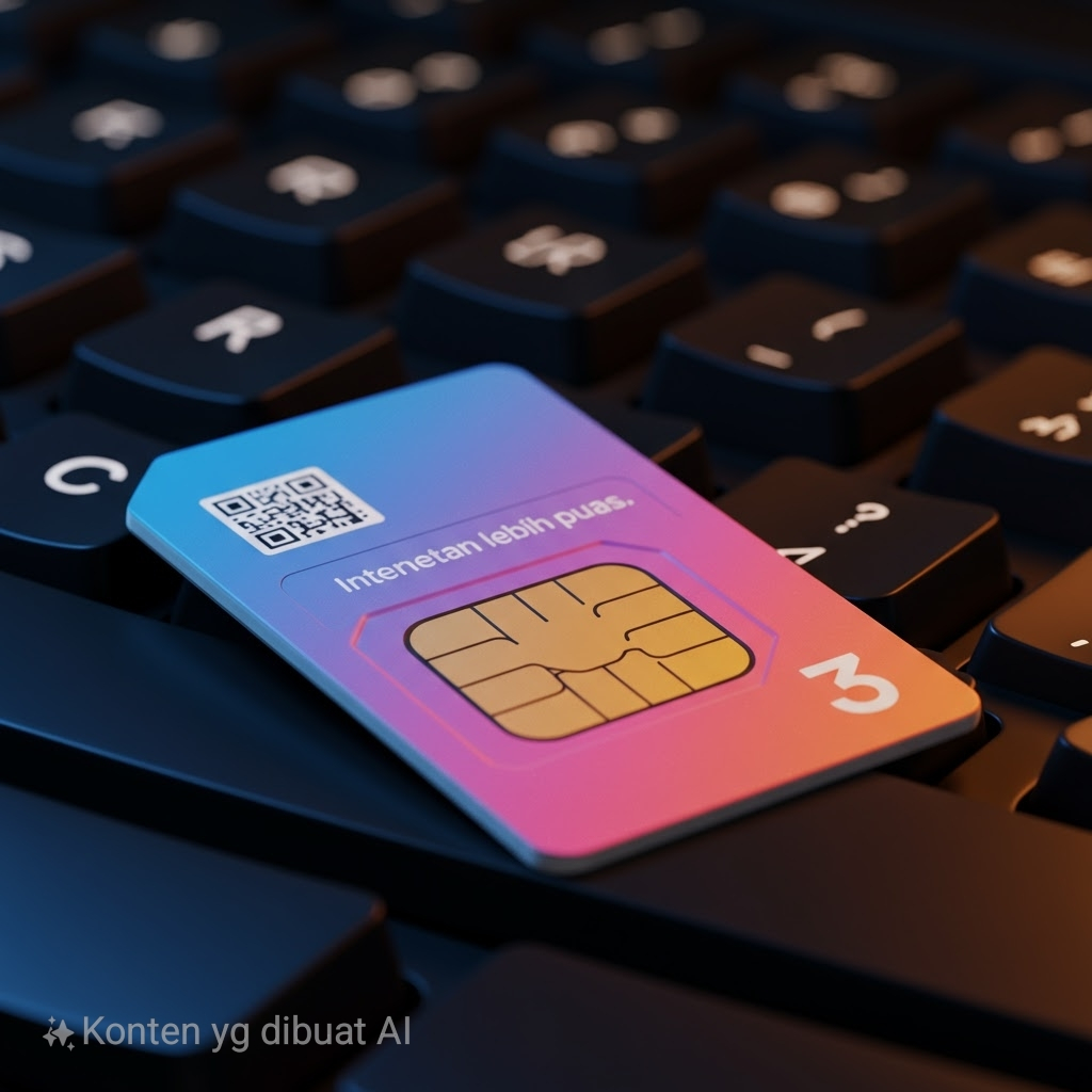 KARTU PERDANA THREE TRI 3 paket data 3gb nasional(exp 2027)