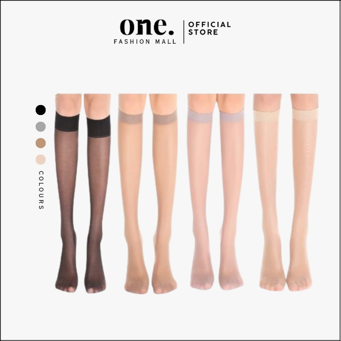 ONEFASHIONMALL KK009 Kaos Kaki Stocking Panjang Wanita Stoking Transparan Tipis Halus