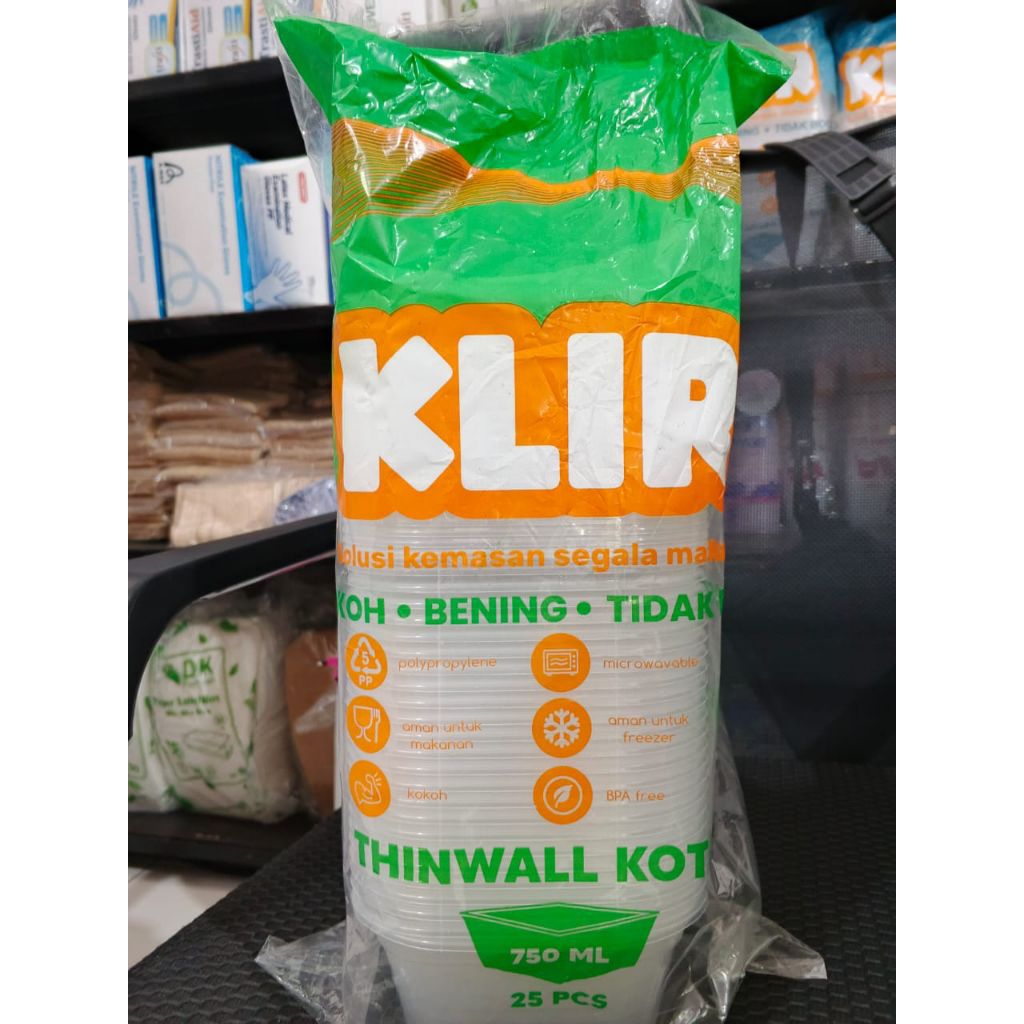 Klir Thinwall Kotak 750ml