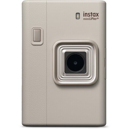 FUJIFILM Instax Mini LiPlay+ Hybrid Instant Camera Sand Beige Garansi Resmi