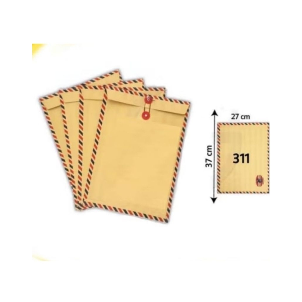 AMPLOP COKLAT TALI / MAP COKLAT TALI KIKY AM NO.311, 1 PAK ( 10 PCS)....MURAH