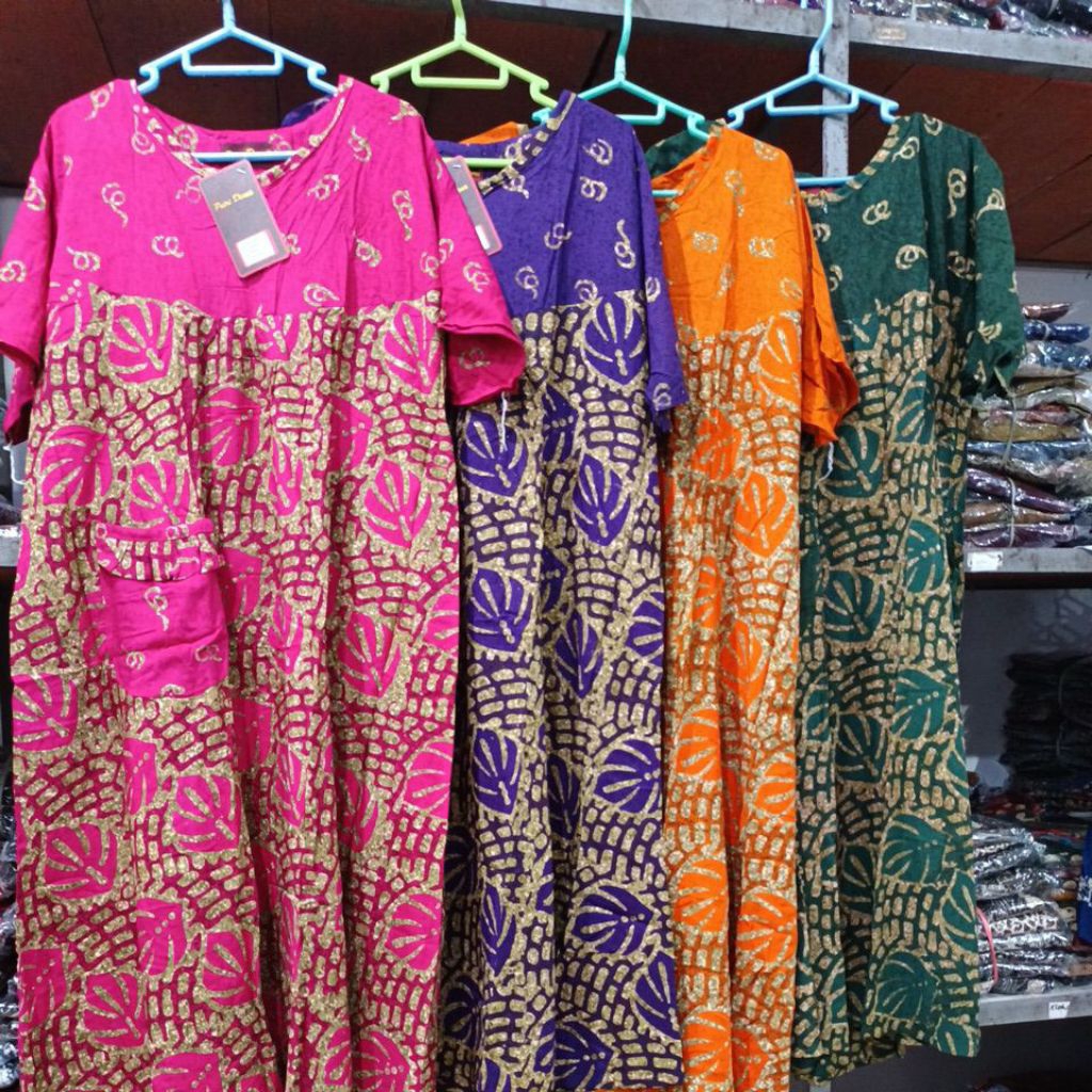 Daster Jumbo Erna By Putri Diana Busui Bahan Rayon Halus