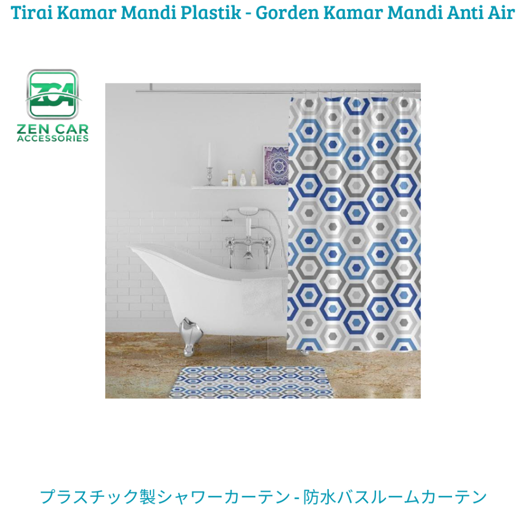 Tirai Kamar Mandi Plastik - Gorden Kamar Mandi Anti Air