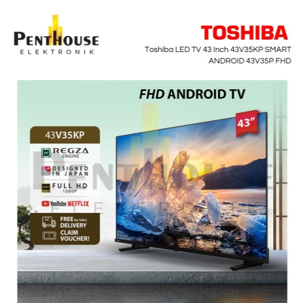 Toshiba LED TV 43 Inch 43V35KP SMART ANDROID 43V35P FHD