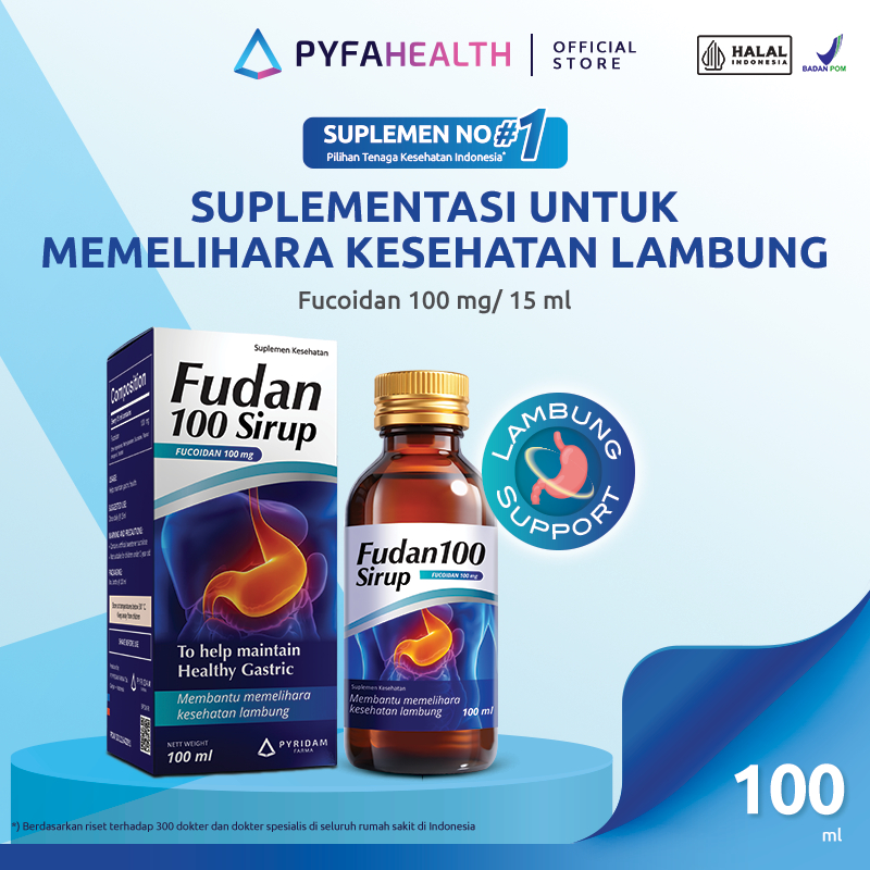 Fudan Fucoidan 100mg Sirup Bantu Memelihara Kesehatan Lambung - 100ml