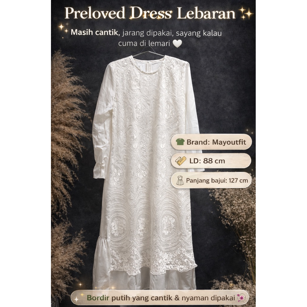 PRELOVED DRESS LEBARAN MAYOUTFIT