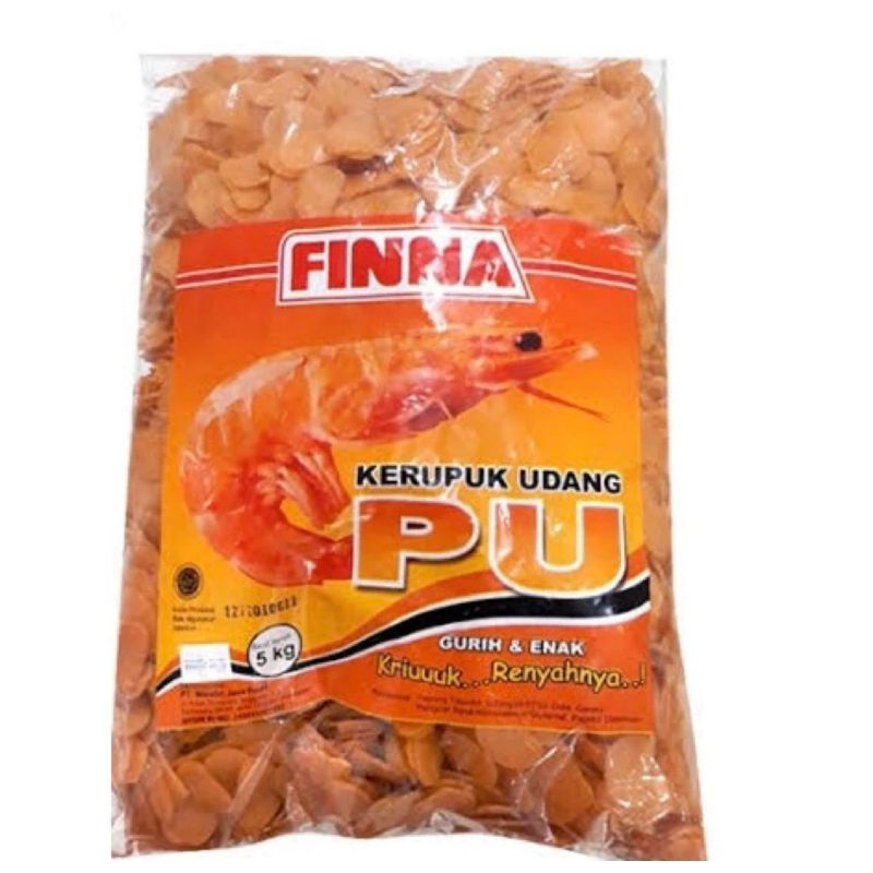 FINNA Kerupuk Udang Rasa Udang 5kg Renyah. / MENTAH