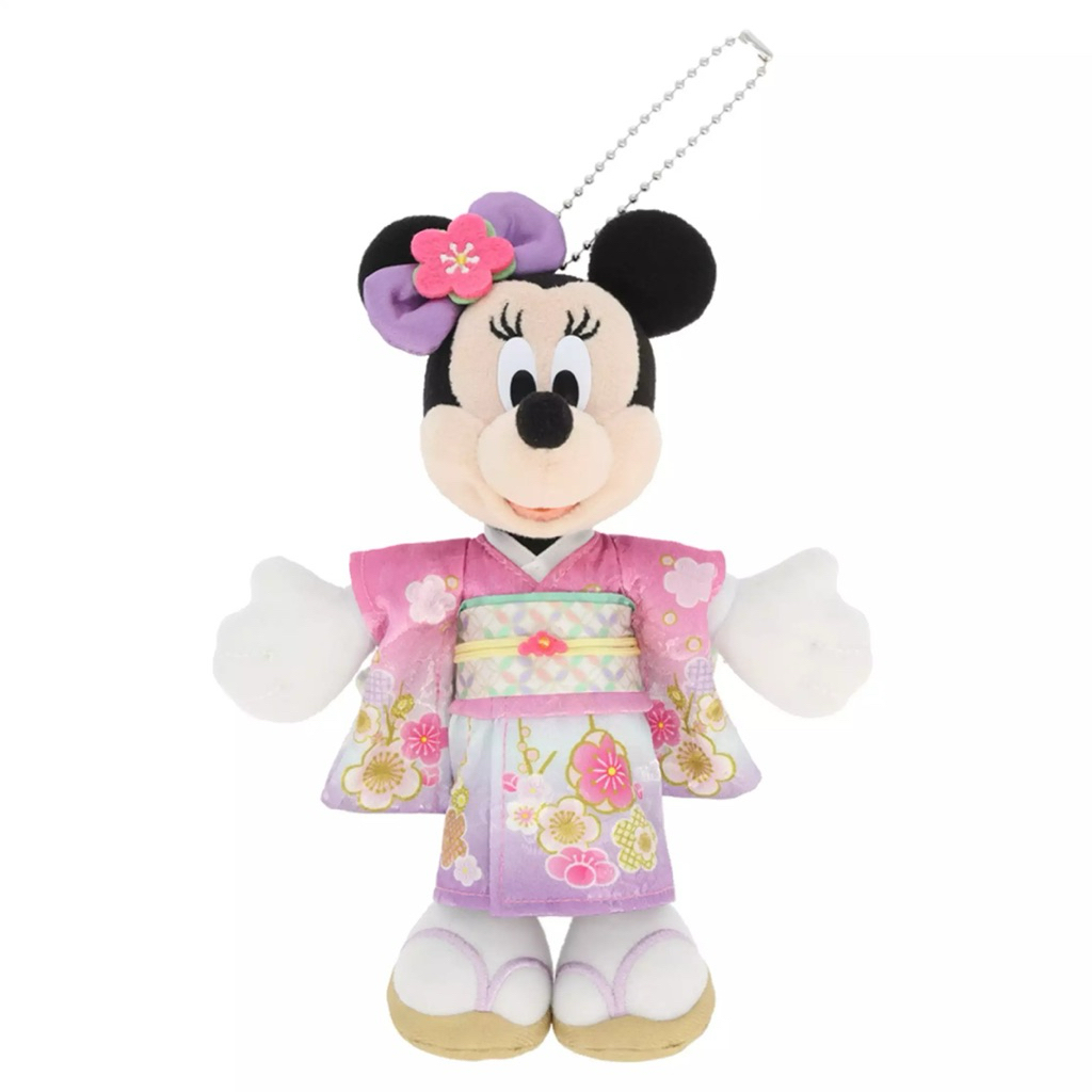 Sikado Tokyo Disney Resort Mickey Minnie Plush Badge Japanese