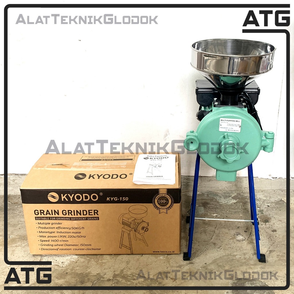 GRAIN GRINDER / MESIN GILING KOPI BIJI KACANG BASAH KERING KYODO KYG150