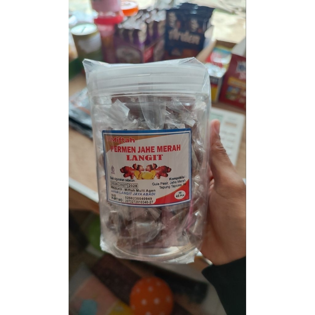 Permen Jahe - Rasa Jahe Asli, Gula Merah, Lega Tenggorokan