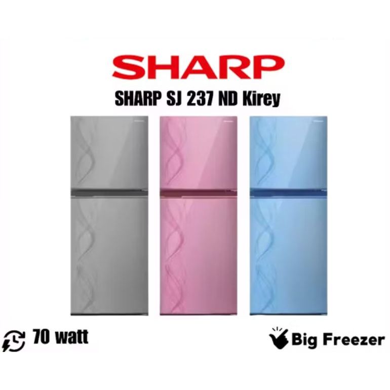 Kulkas SHARP 2 Pintu 237 ND