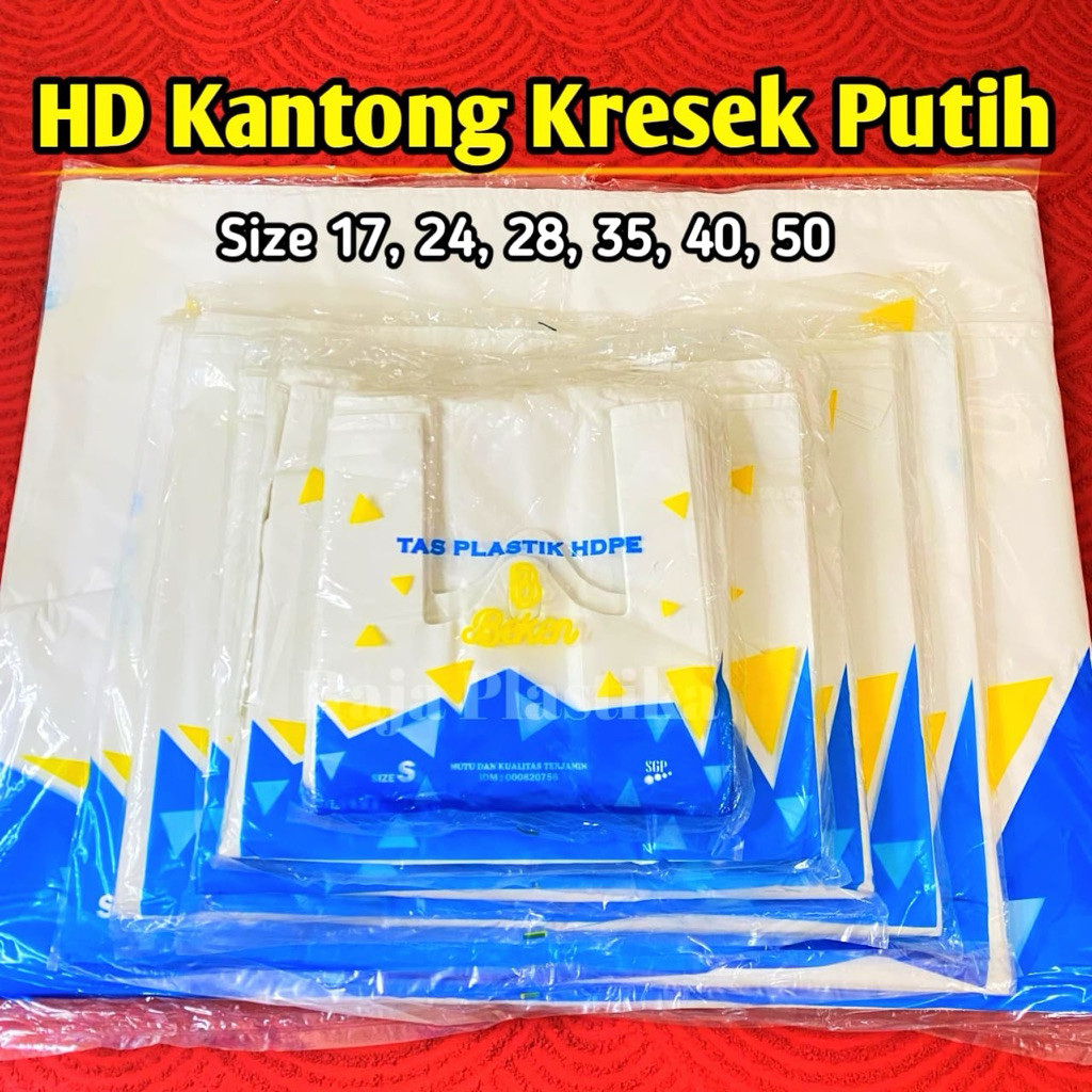 Kantong Kresek Tebal Plastik HD Putih | Hd Putih Tebal Premium All Size
