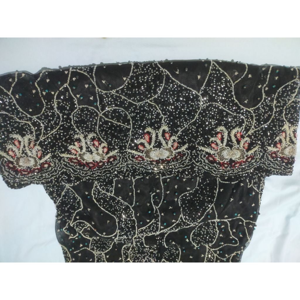 Baju Pakaian Gaun Pesta Mewah Full Payet Tebal Lekbong - Full Manik Manik