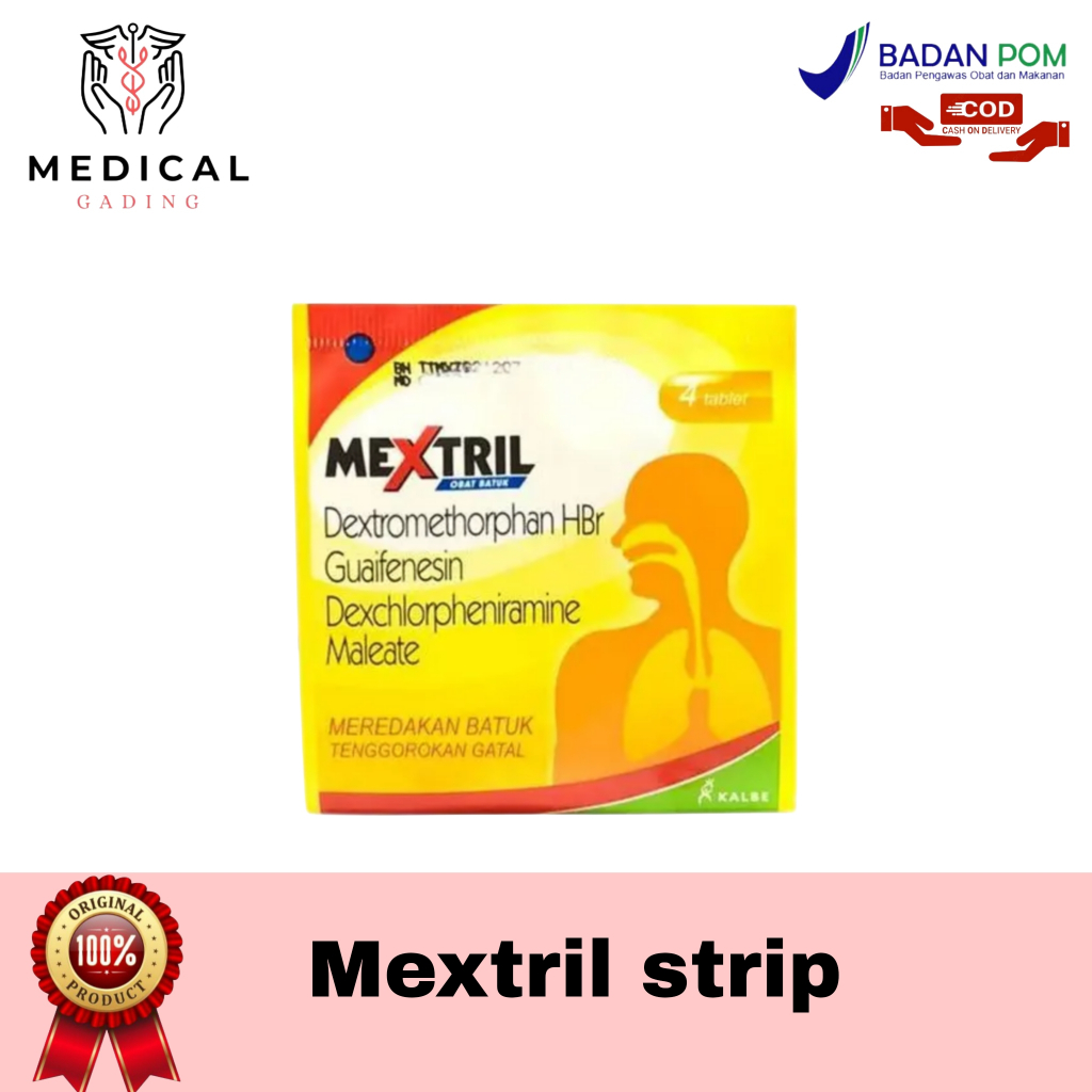 MEXTRIL Tablet Obat Batuk Flu strip