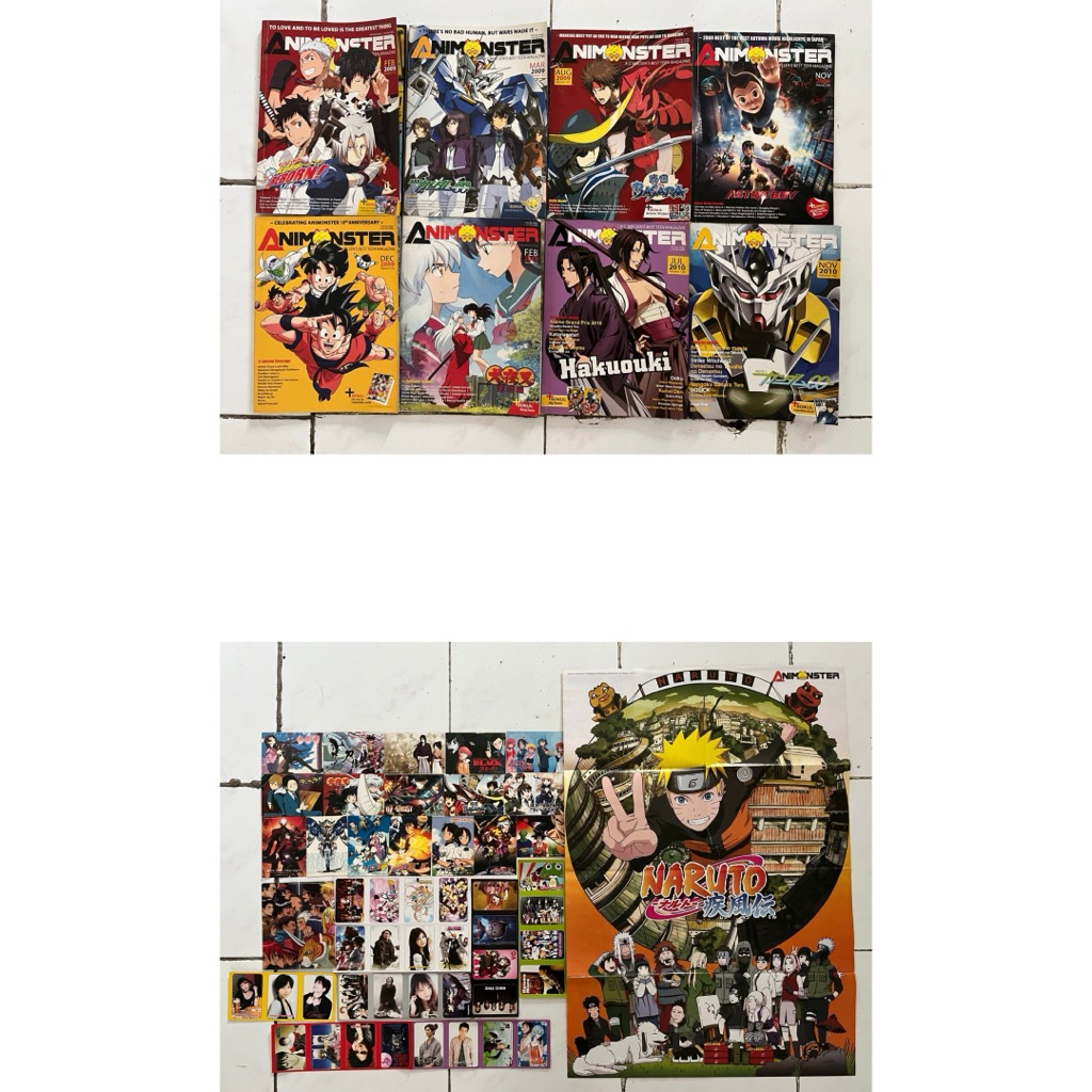 Majalah Animonster vol. 119, 120, 125, 128, 129, 131, 136, & 140 8 Set + BONUS