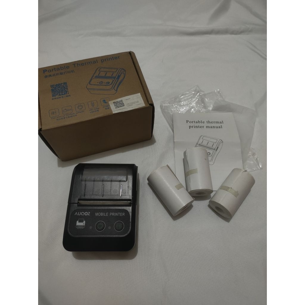 [PRELOVED] Portabel Thermal Printer Manual + Free Kertas Thermal