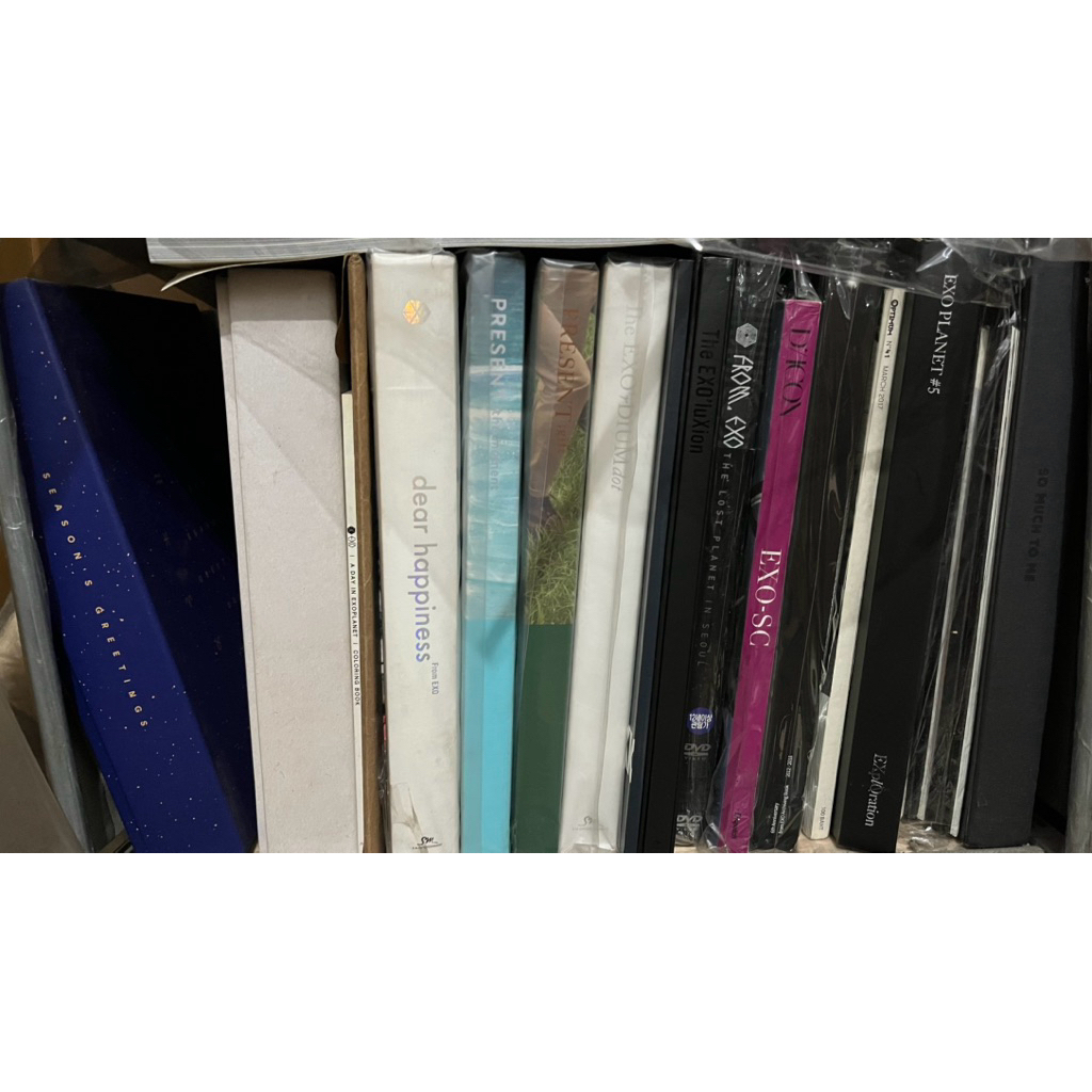Take all EXO GOODS SEHUN SUHO CHANYEOL KAI TAO ALBUM PHOTOBOOK DVD MAJALAH MAGAZINE DICON FANSITE IR