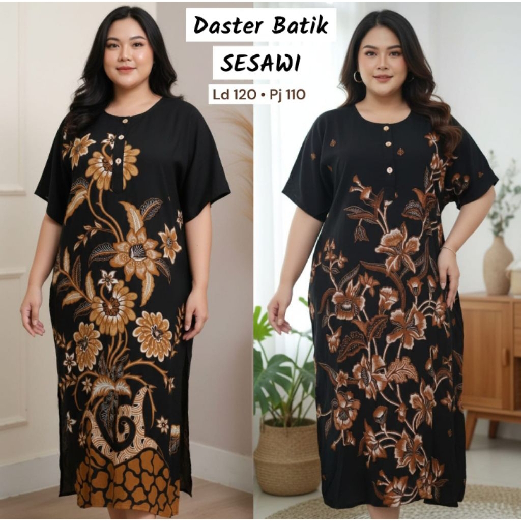 Daster Hitam Batik SESAWI