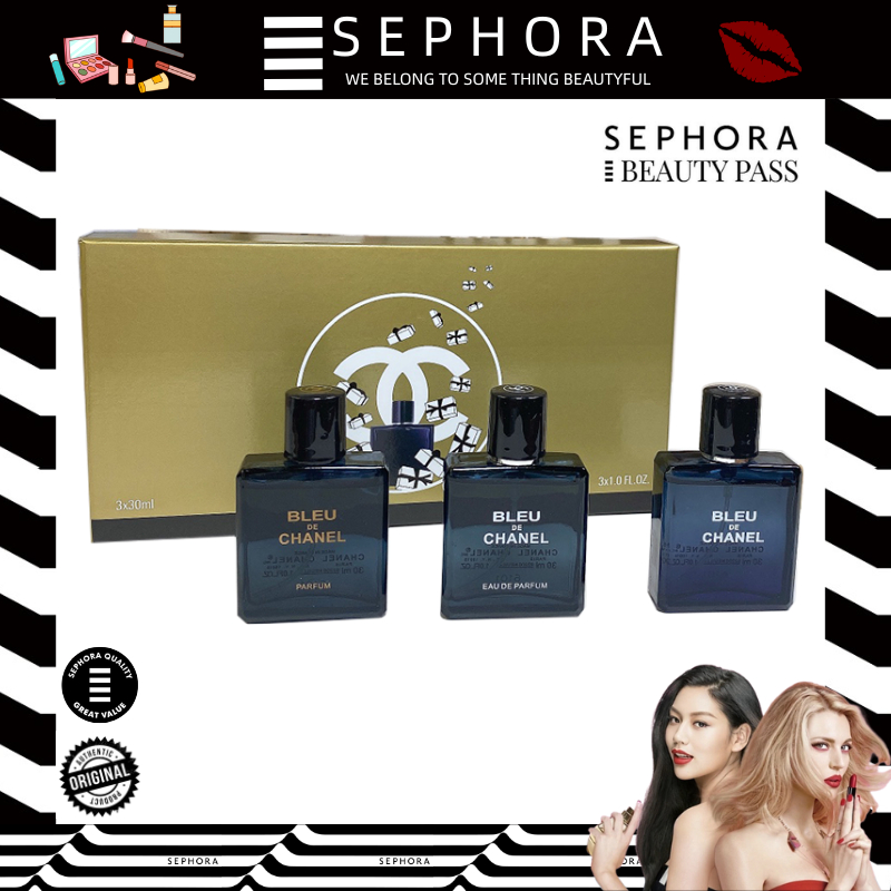 Chanel Parfum Gift Set 30ml x 3pc bleu de Chanel parfum chanel Eau de Parfum/blue de Chanel parfume 