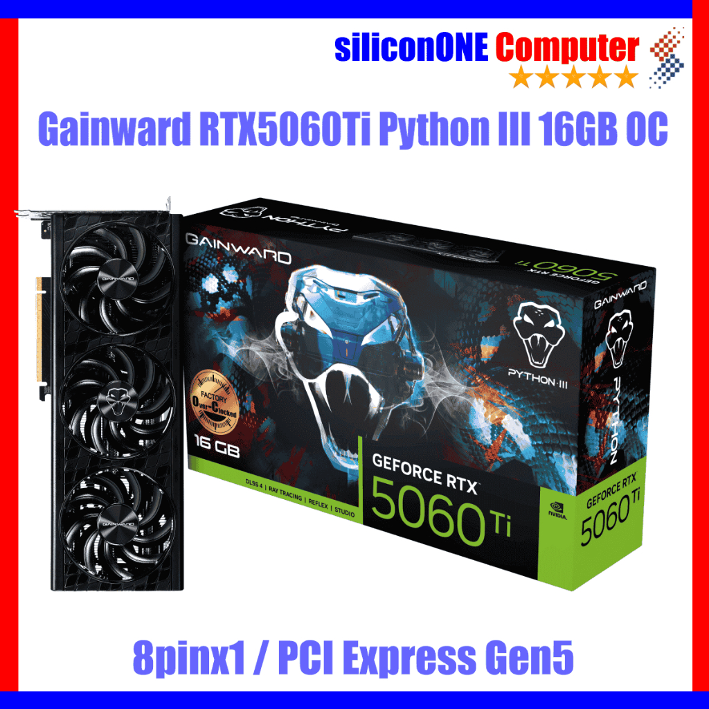 Gainward RTX 5060 Ti Python III 16GB OC RTX5060Ti 16G 5060Ti GDDR7