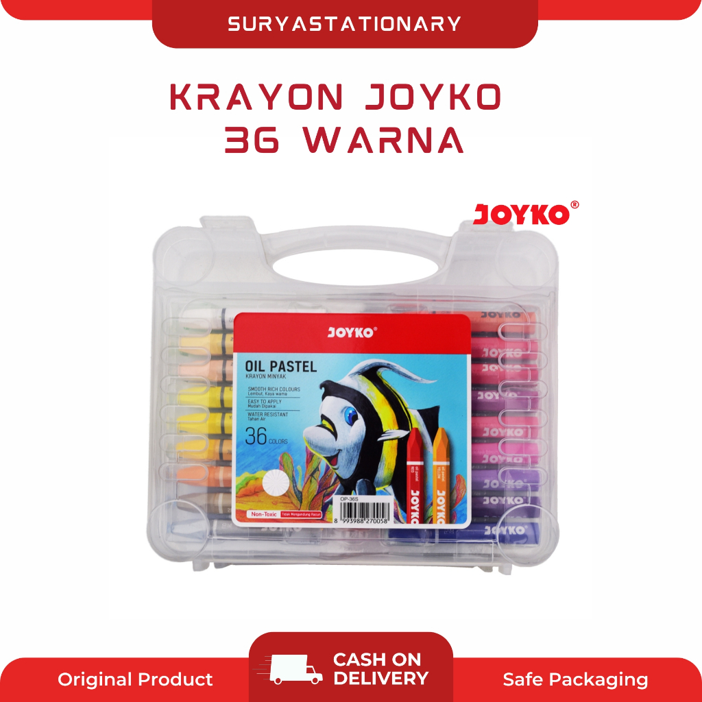 (SET) Crayon Joyko 36 W / Krayon Joyko / Krayon Joyko 36 Warna