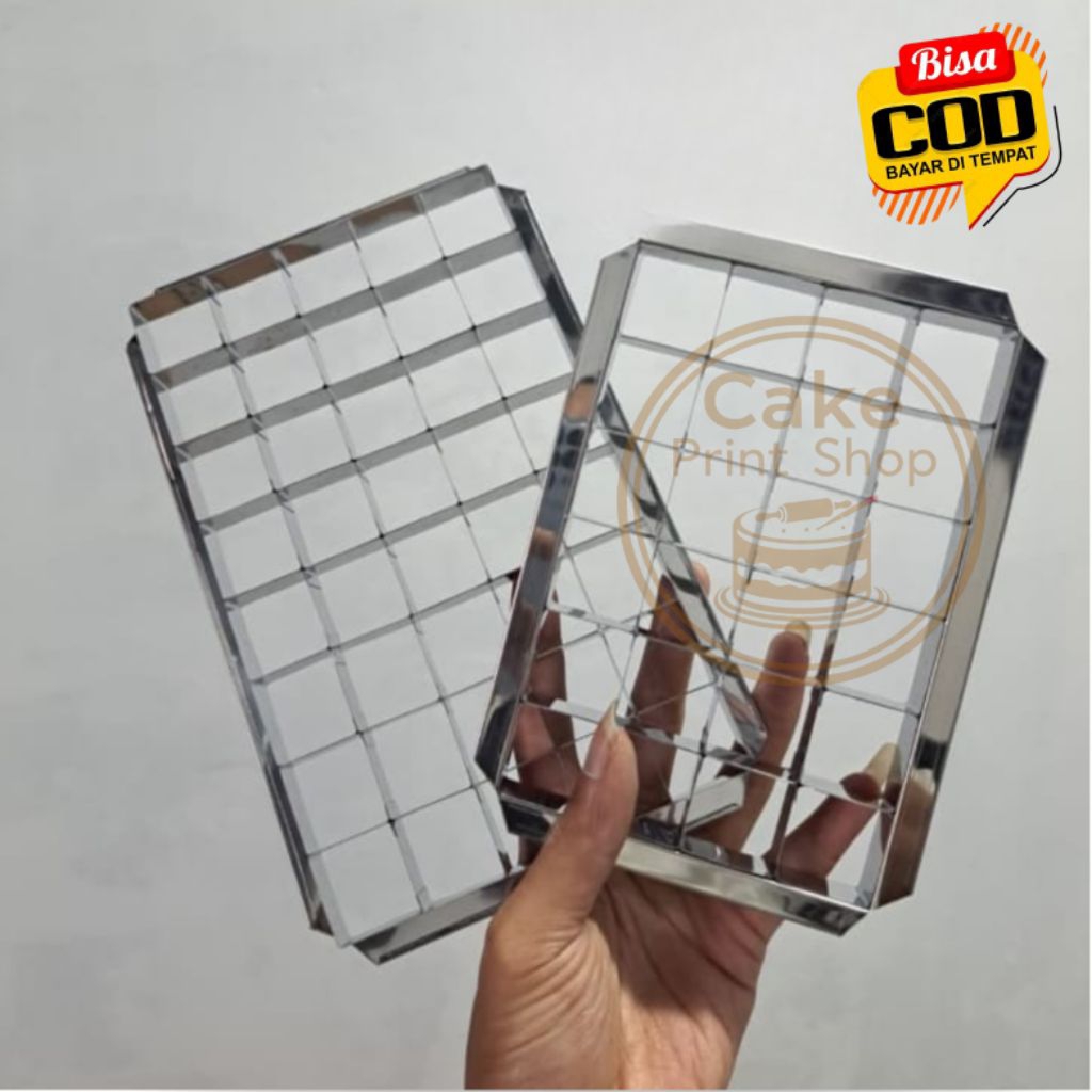 Cetakan Kastangel Kotak 40 Lubang Cetakan Kue Kering Cetakan Nastar Kotak Cetakan Brownies fudgi