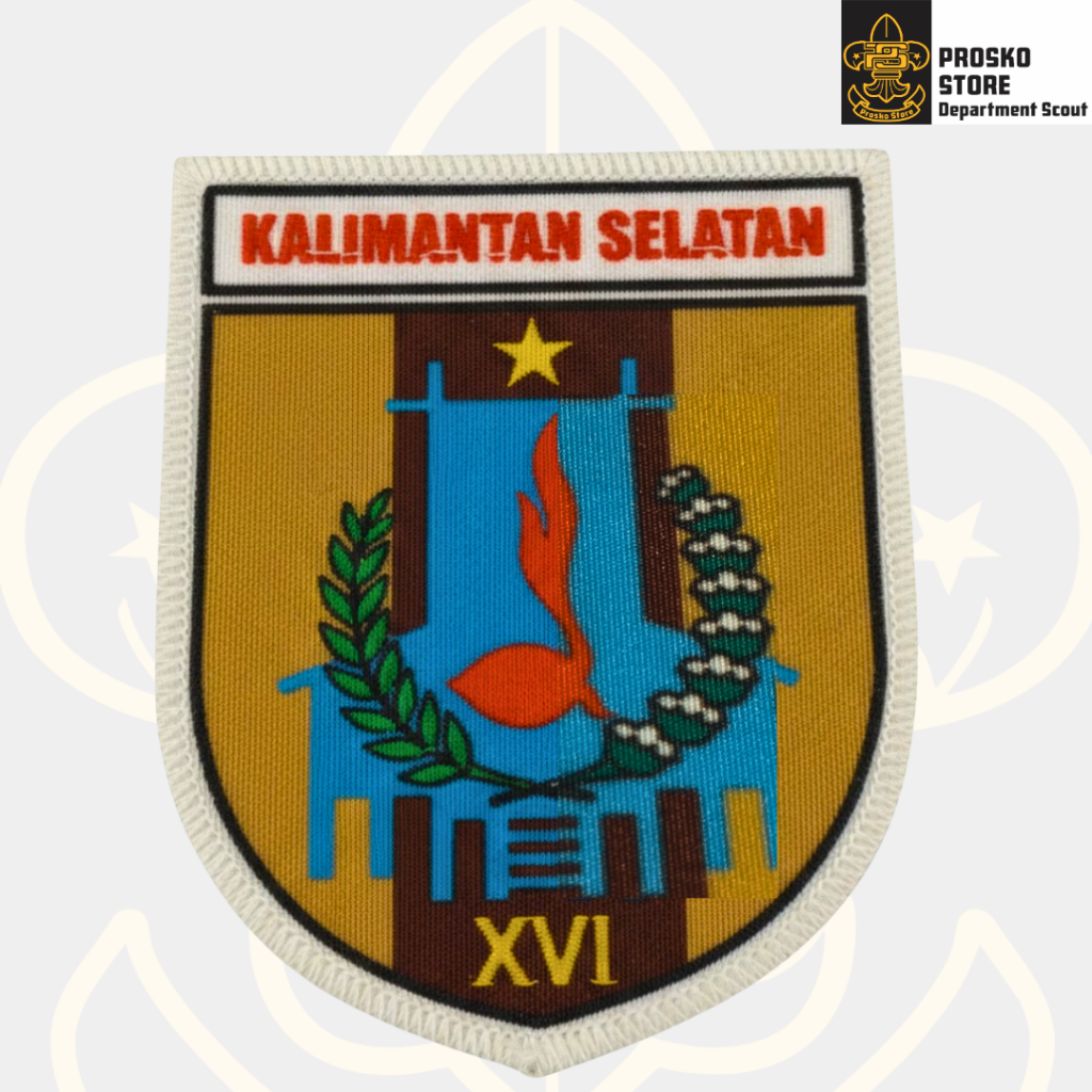 Badge Sublim / Woven  Kwarda Kalimantan Selatan Pramuka - Proskostore