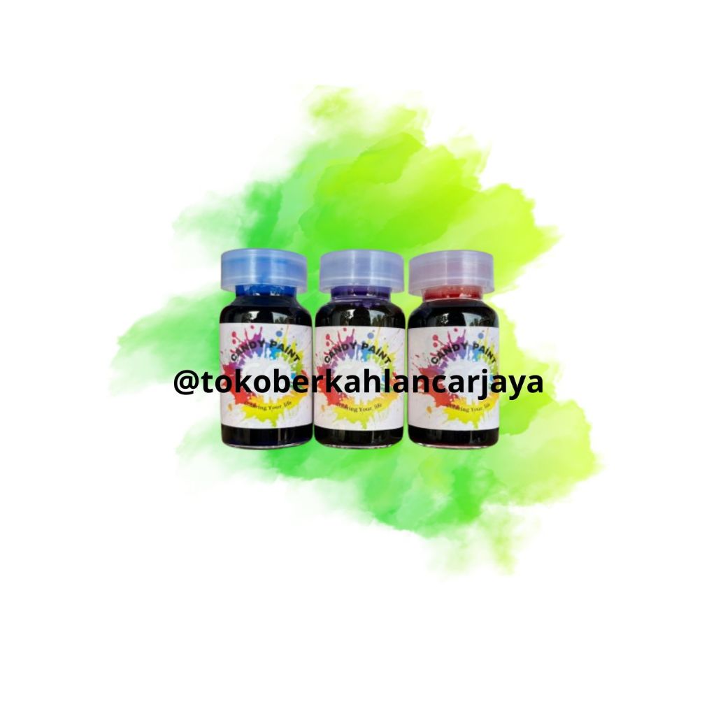 (OLES) 12,5 ML CANDY PAINT CAT OLES PERMANEN CANDY CHROME CAT VELG, BAUT, BODY MOTOR DAN MOBIL