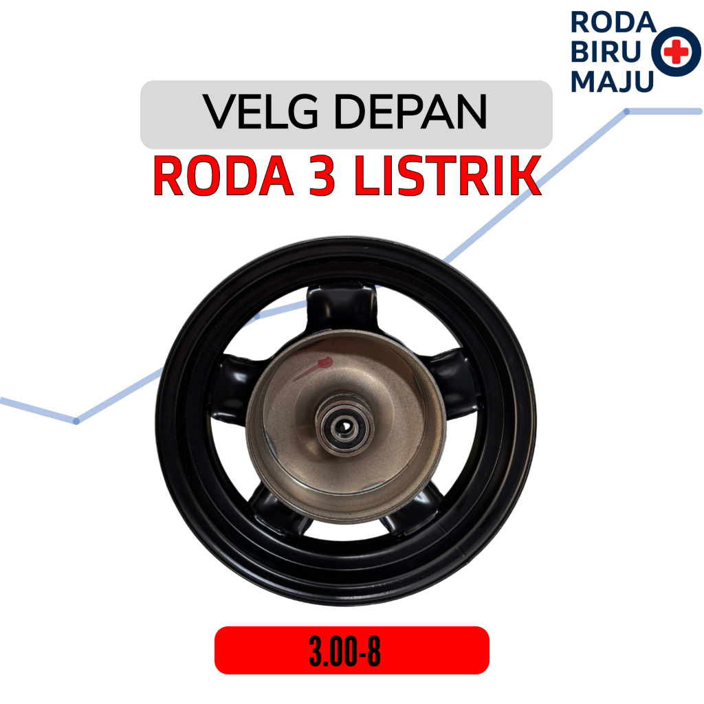 Velg Depan Ring 8 Ban Ukuran 3.00-8 Sepeda Listrik Roda 3 Listrik Exotic Pacific Selis Viar Xuanku