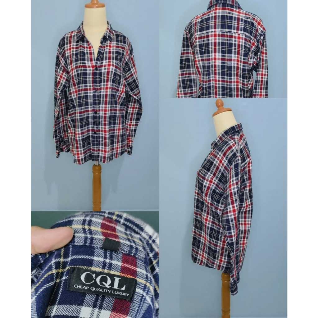 Atasan Kemeja Flanel Unisex - CQL