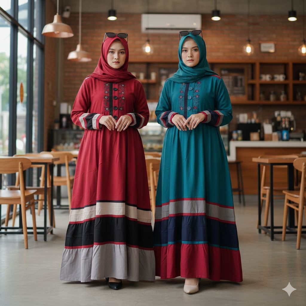 Gamis Remaja Shabrina Original Kode PKA