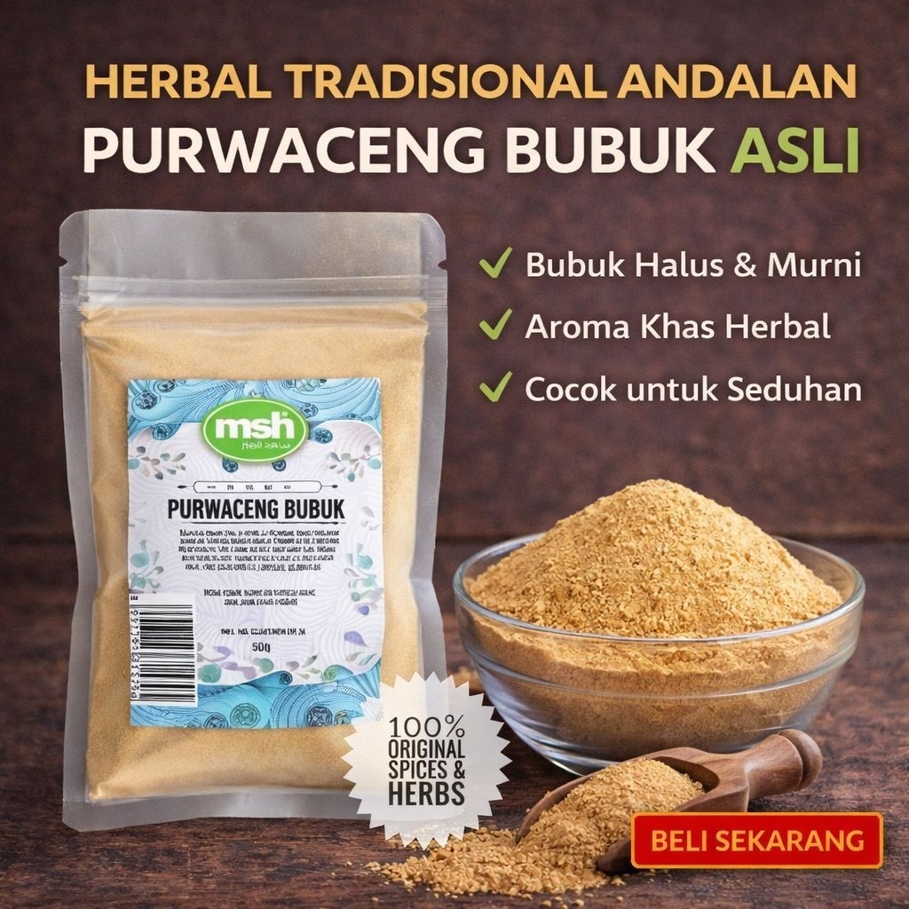 Purwaceng Bubuk 50gr , Purwaceng Bubuk Murni , Purwoceng Bubuk Asli