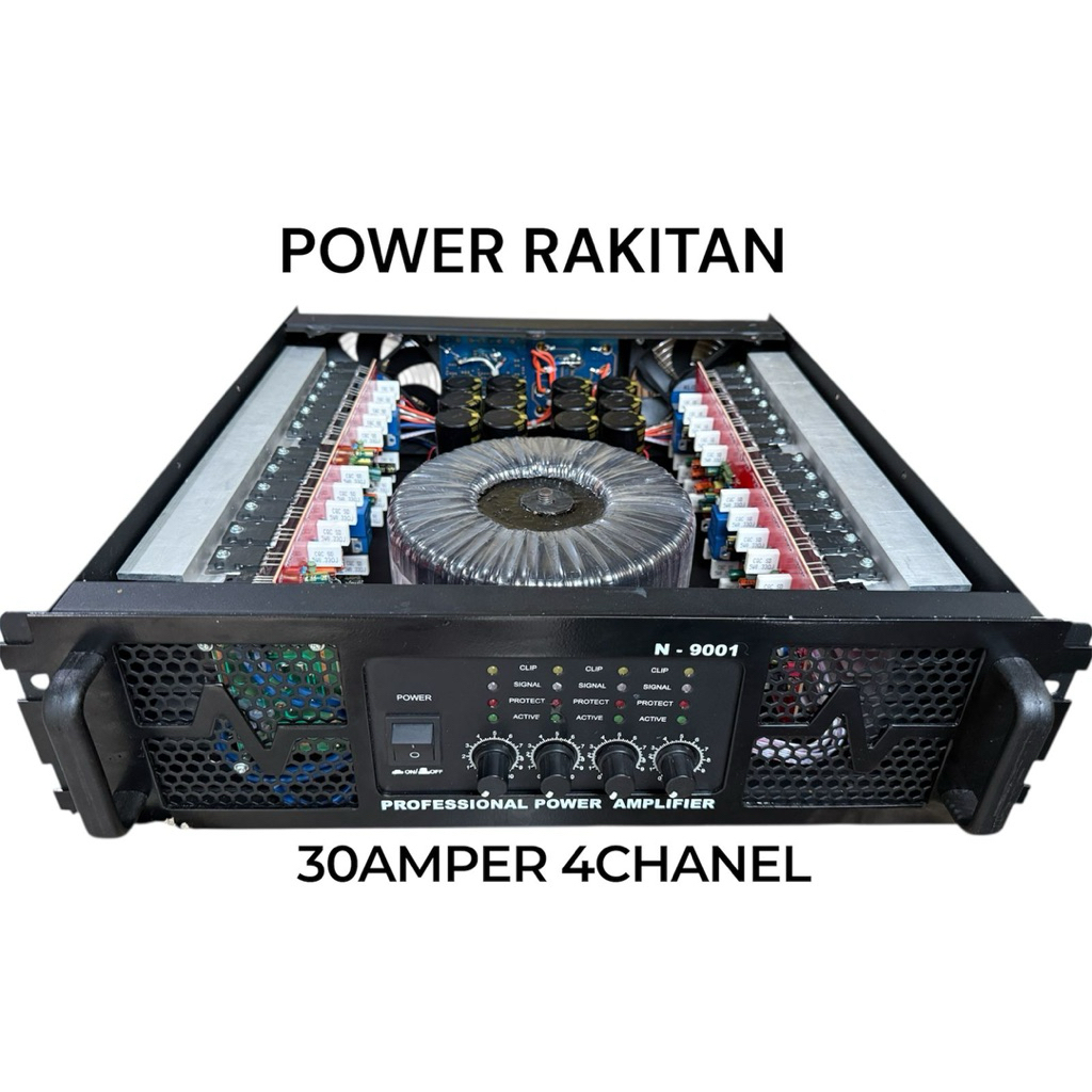 Power 4 Chanel Rakitan 30 Amper Ct55 versi 3u free peking kayu