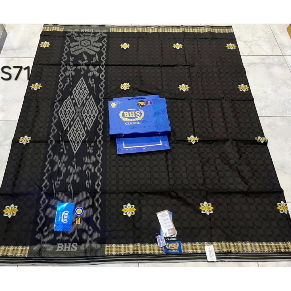 SARUNG BHS CLASSIC SONGKET SSJ MIX GOLD TERBARU ASLI