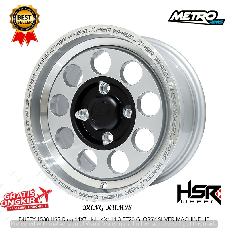 velg racing hsr duffy ring 14 cocok untuk mobil avanza xenia futura kijang kotak, kapsul, krista