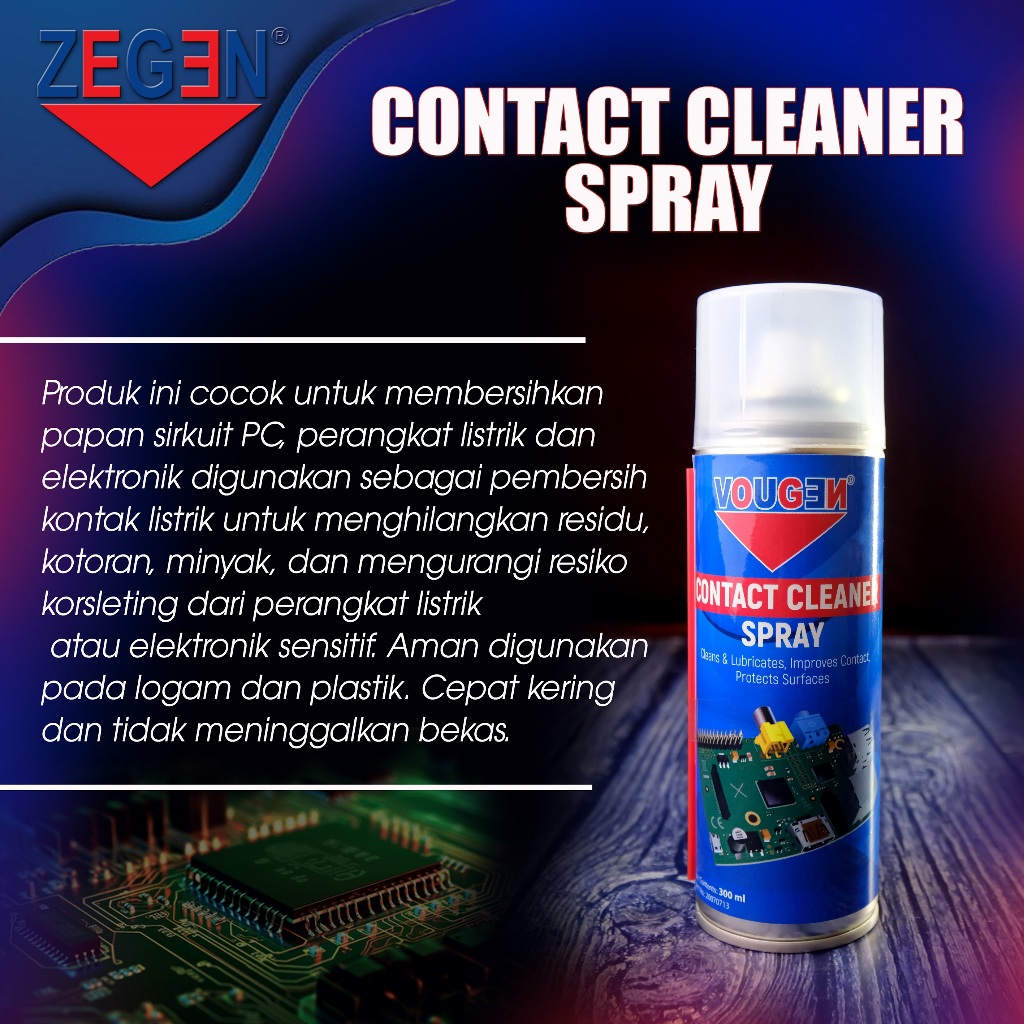CONTACT CLEANER / PEMBERSIH KOMPONEN ELEKTRONIK ZEGEN 300ML