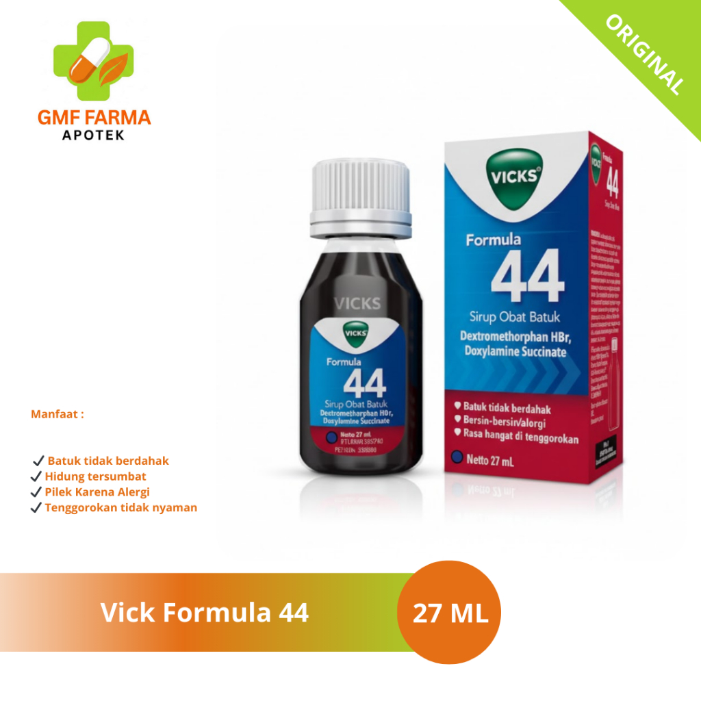 Vicks Dewasa Obat Batuk Kering 27 Ml