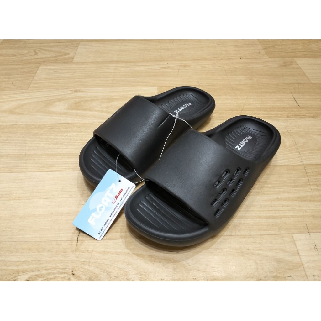 Sandal Selop Pria Bata Float Original Sandal Karet Pria Model Terbaru Awet dan Nyaman Warna Hitam Da