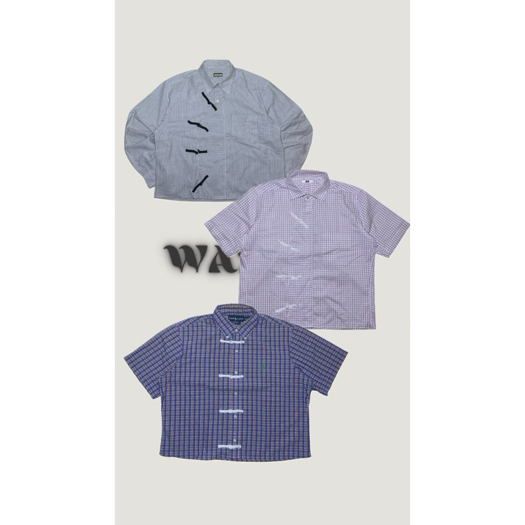 Cheongsam boxy shirt