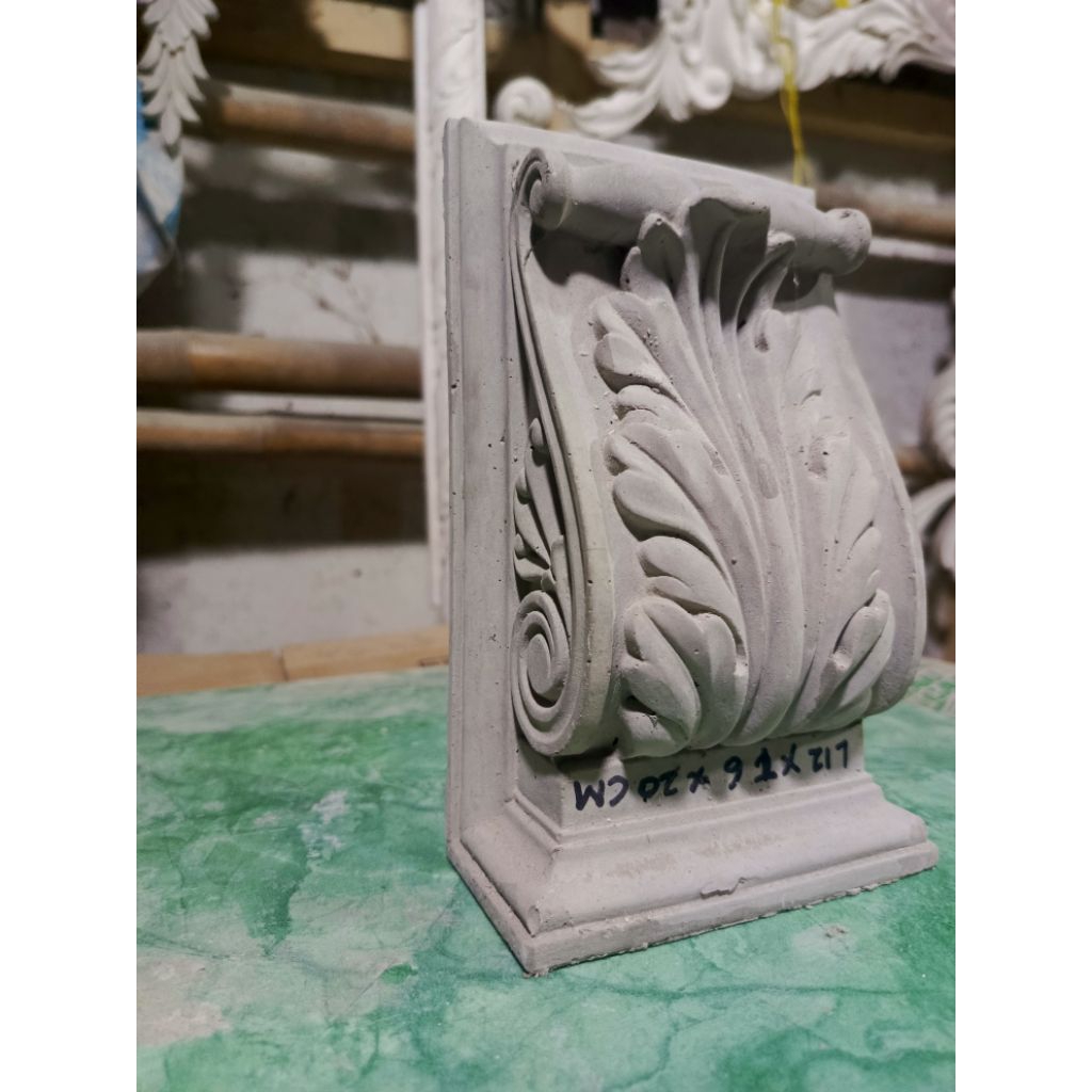 Korbel Beton 20cm Minimalis | Aksesoris Sapot GRC | Korbel List Profil