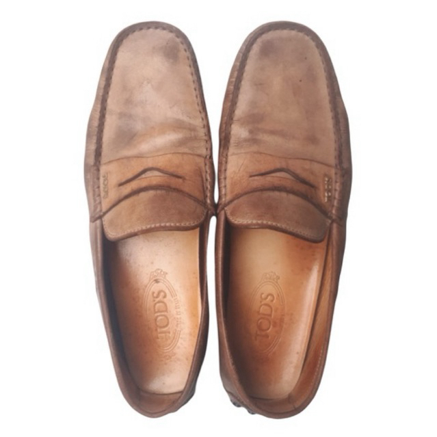 [PRELOVED] TODs sepatu loafer kulit coklat pria