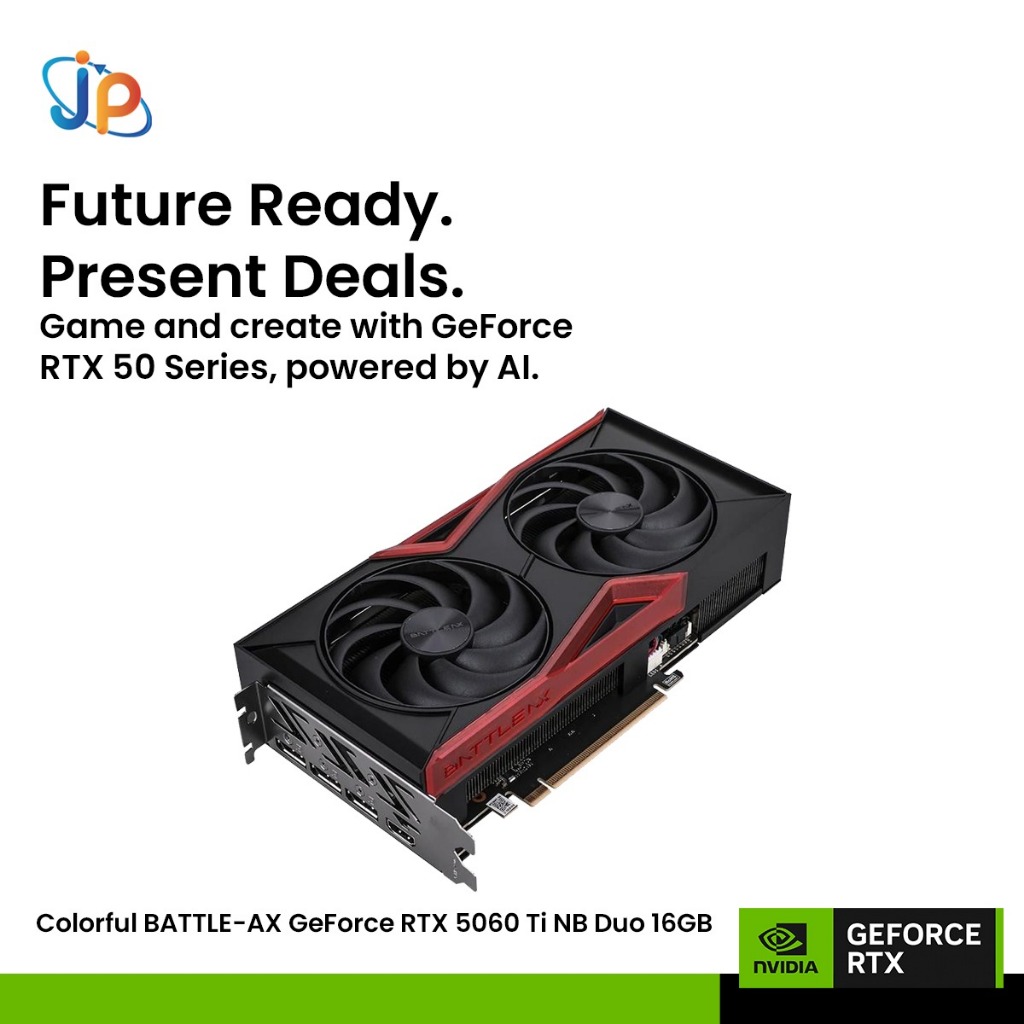VGA Colorful BATTLE-AX GeForce RTX 5060 Ti NB Duo 16GB - 16 GB GDDR7