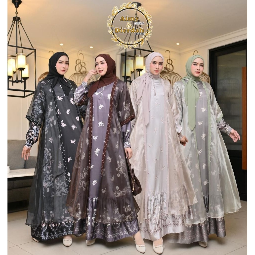 TAZBIYA DRESS SET HIJAB / FASHION MUSLIM WANITA