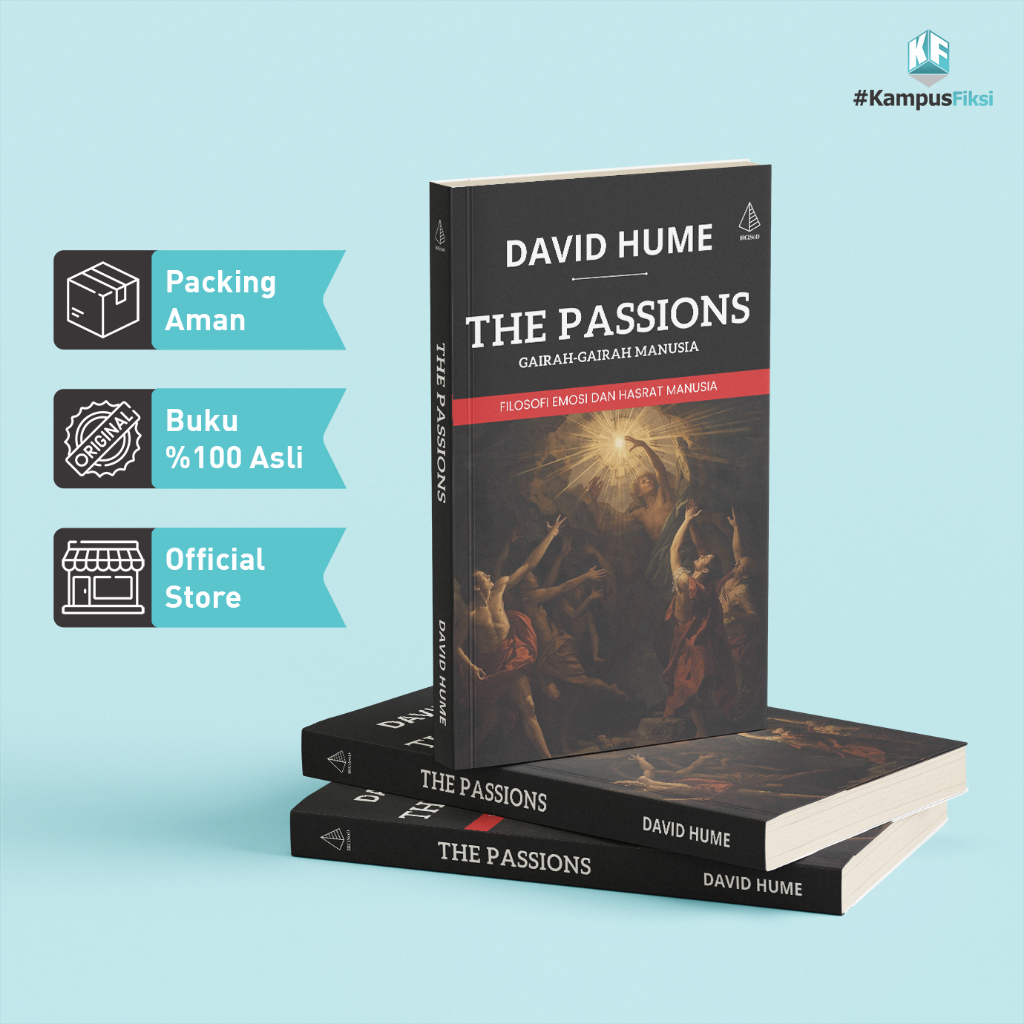 KampusFiksi - Buku The Passions - Gairah-Gairah Manusia - David Hume - Filsafat