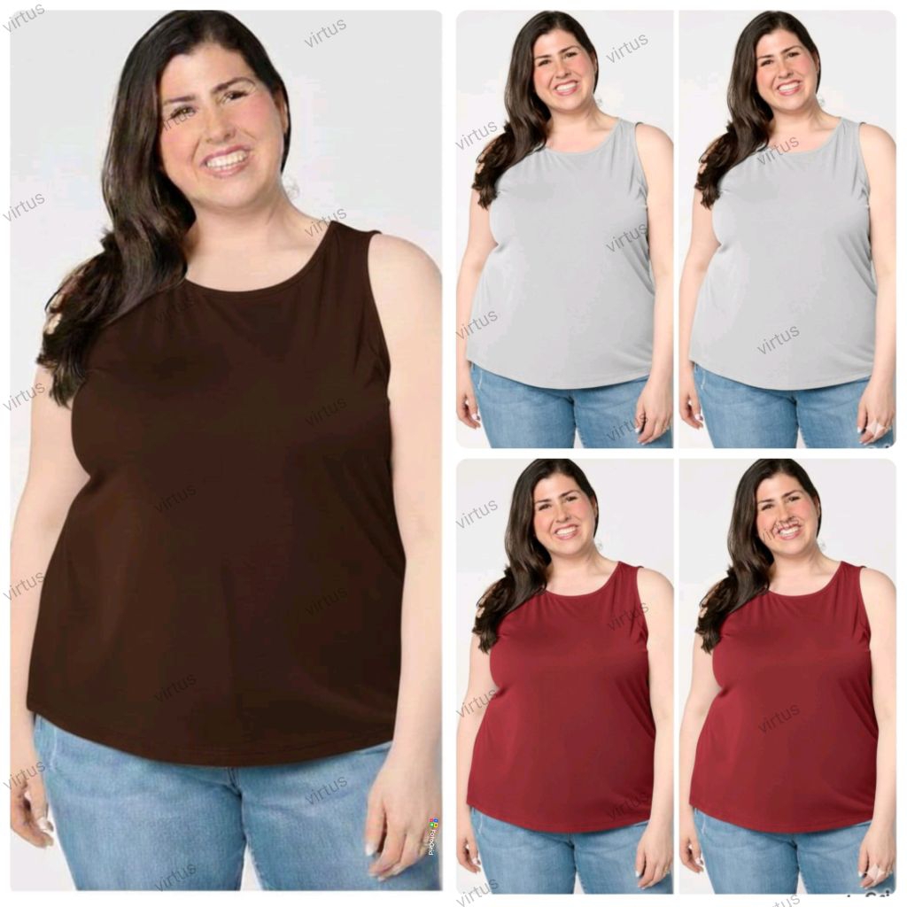 SINGLET WANITA JUMBO PREMIUM #TANKTOP WANITA  BIG SIZE XXXL