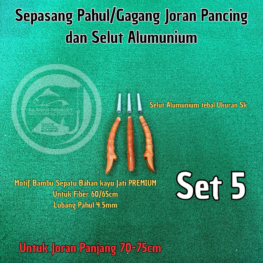 1set Pahuldan Selut untuk Joran Pancing/Sepasang pahul dan Selut Untuk Joran Timbang paten