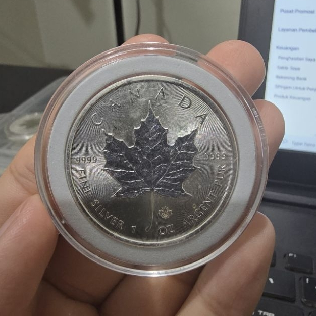 Perak Silver Coin Special Maple Canada 1 Oz Murni