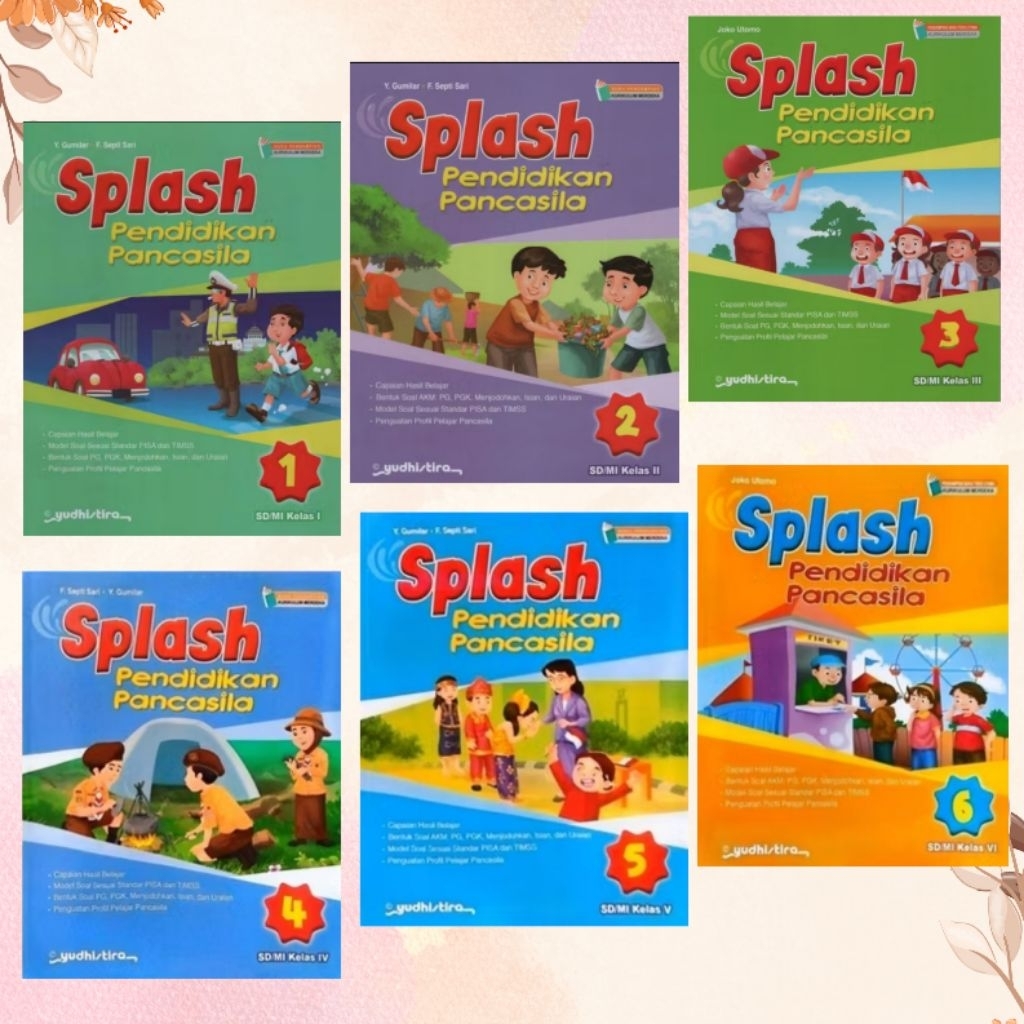 Buku SPLASH PPKN SD/MI kelas 1-6 Kurikulum Merdeka Yudhistira