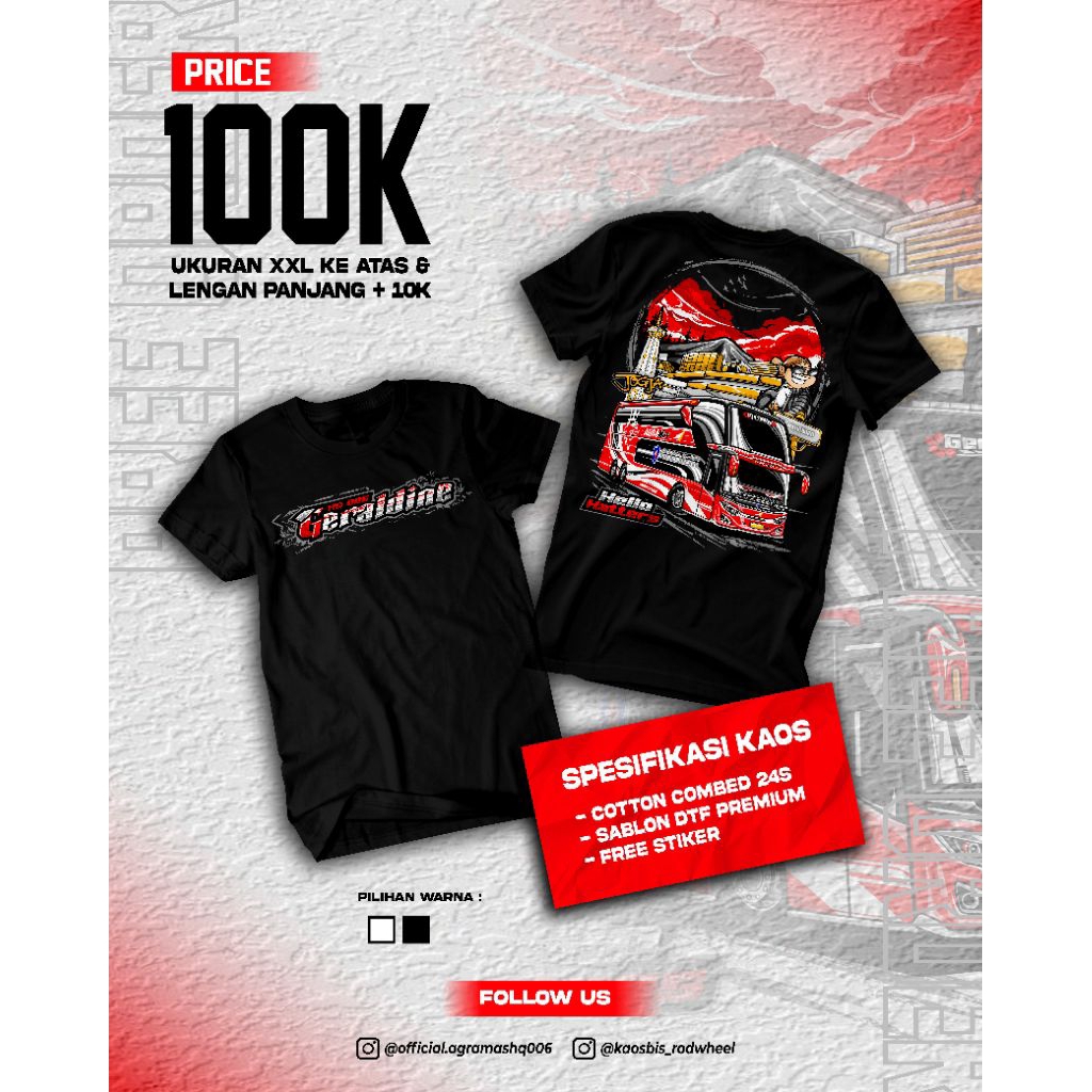 kaos bis bismania Agra Mas Geraldine