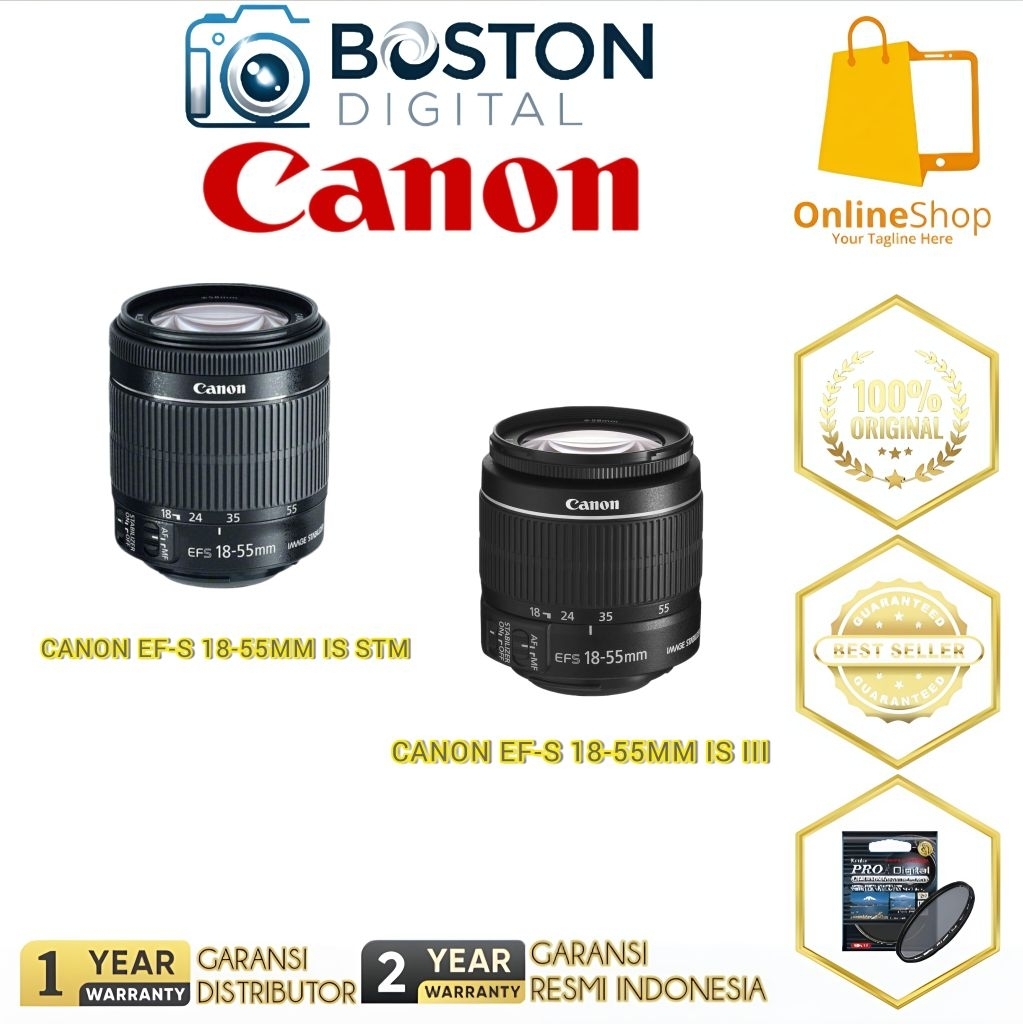 LENSA CANON EF-S 18-55MM IS STM / CANON 18-55MM IS II / CANON 18-55MM